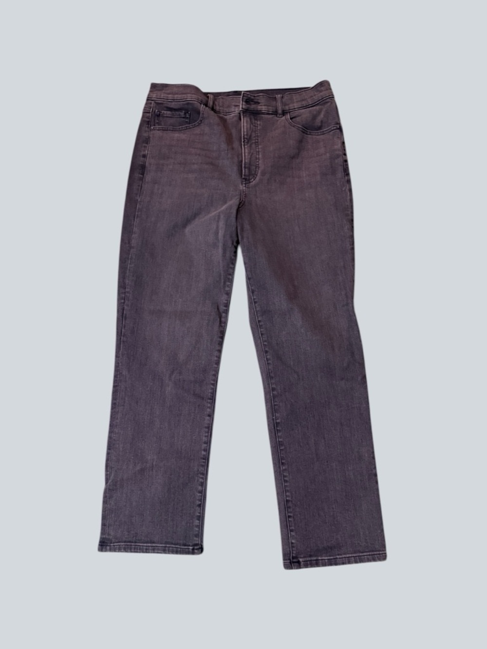 Express Women’s High Rise Straight Jeans - Washed Black